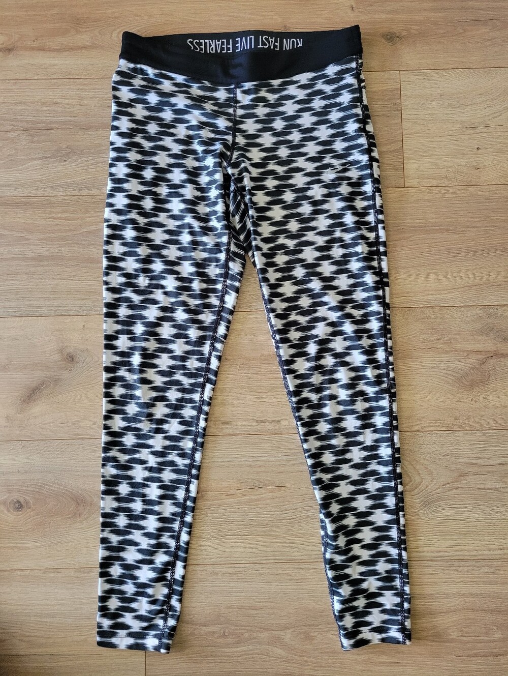 Nike Black & White Patterned Leggings